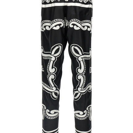 Dolce & Gabbana Bicolor Silk Casual Pants