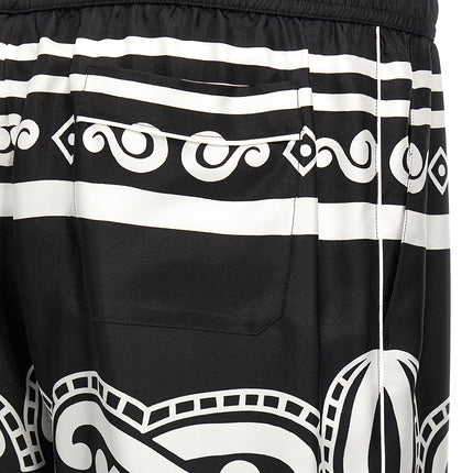 Dolce & Gabbana Bicolor Silk Casual Pants