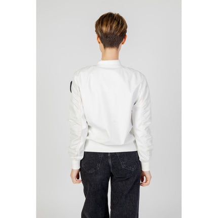 Blauer White Polyamide Bomber