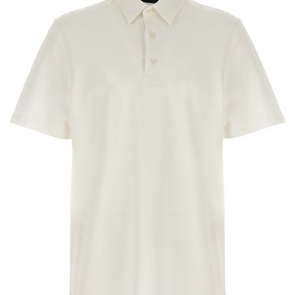 Brioni White Cotton Polo Shirt