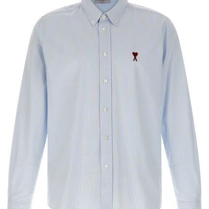 Ami Paris Blue Cotton Blouse