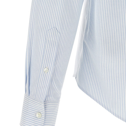 Ami Paris Blue Cotton Blouse
