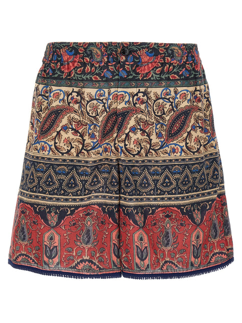 Valentino Garavani Multicolor Cotton Bermuda Shorts