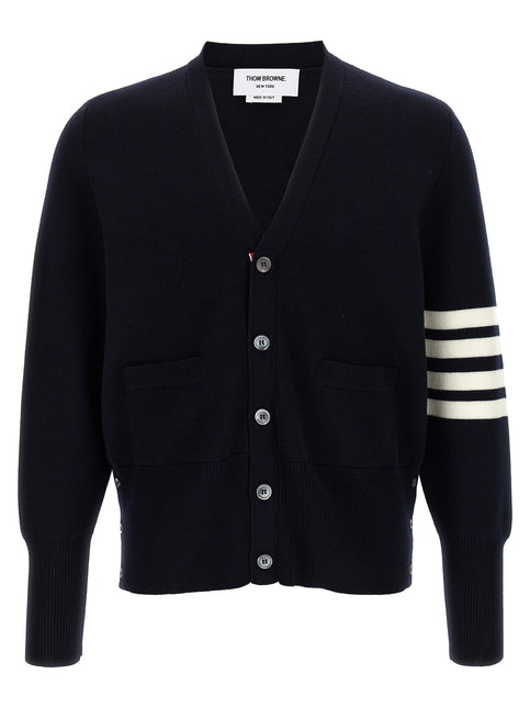 Thom Browne Blue Virgin Wool Cardigan