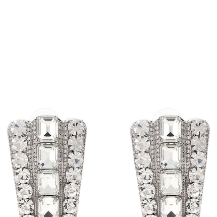 Self-Portrait Silver Cotton Earrings