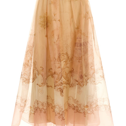 Zimmermann Beige Silk Mini Skirt