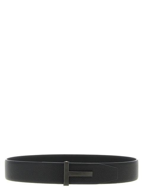 Tom Ford Black Calfskin Belt