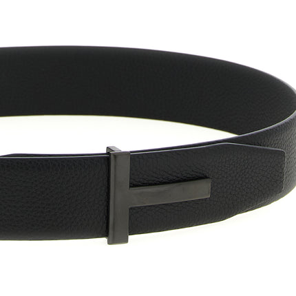 Tom Ford Black Calfskin Belt