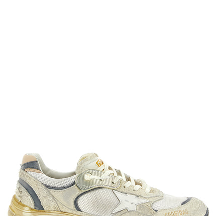Golden Goose White Leather Athletic Sneakers