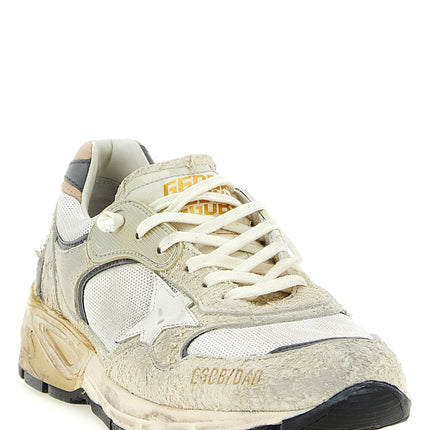 Golden Goose White Leather Athletic Sneakers