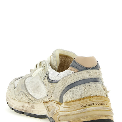 Golden Goose White Leather Athletic Sneakers