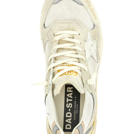 Golden Goose White Leather Athletic Sneakers