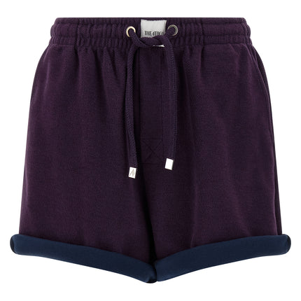 The Attico Purple Cotton Bermuda Shorts