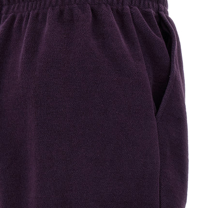 The Attico Purple Cotton Bermuda Shorts