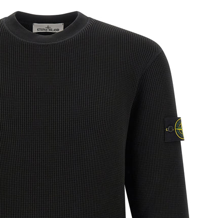 Stone Island Black Cotton Sweatshirt