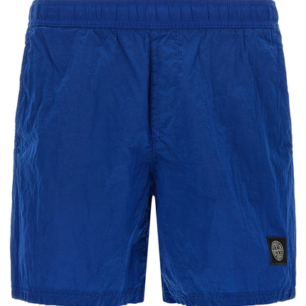 Stone Island Blue Polyamide Swim Shorts