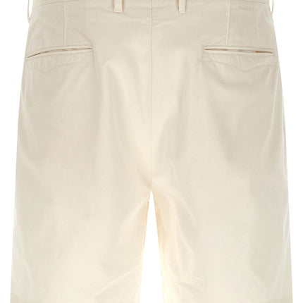 Incotex White Cotton Bermuda Shorts