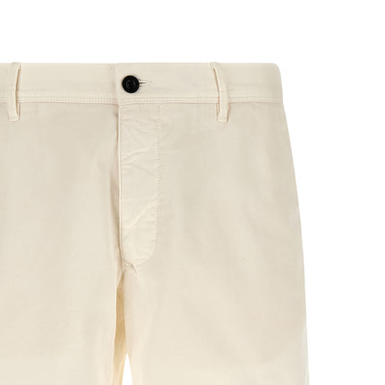 Incotex White Cotton Bermuda Shorts
