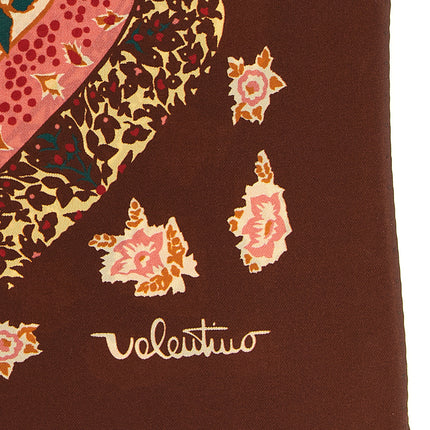 Valentino Garavani Brown Silk Foulard