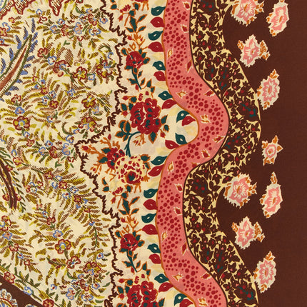 Valentino Garavani Brown Silk Foulard