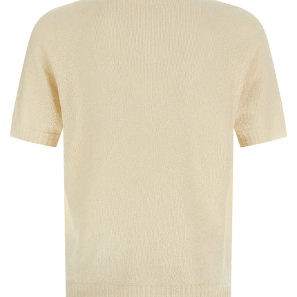 MA'RY'YA Beige Cotton Polo Shirt