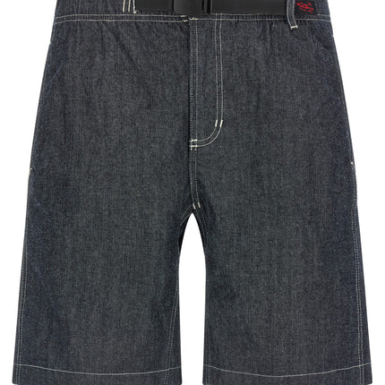 Gramicci Blue Cotton Bermuda Shorts