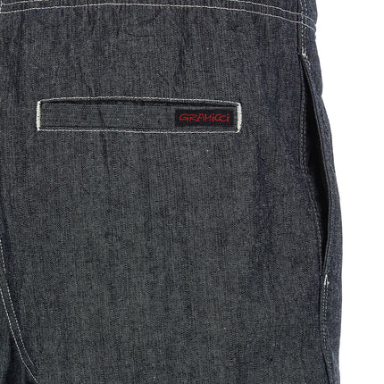 Gramicci Blue Cotton Bermuda Shorts