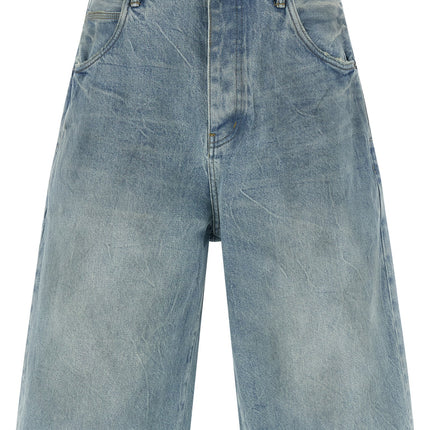 PURPLE Blue Cotton Bermuda Shorts PURPLE