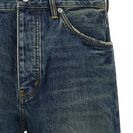 PURPLE Blue Cotton Bermuda Shorts