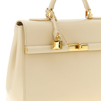 Dolce & Gabbana White Lamb Leather Handbag
