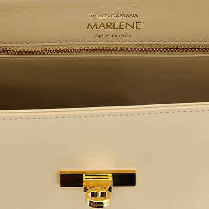 Dolce & Gabbana White Lamb Leather Handbag