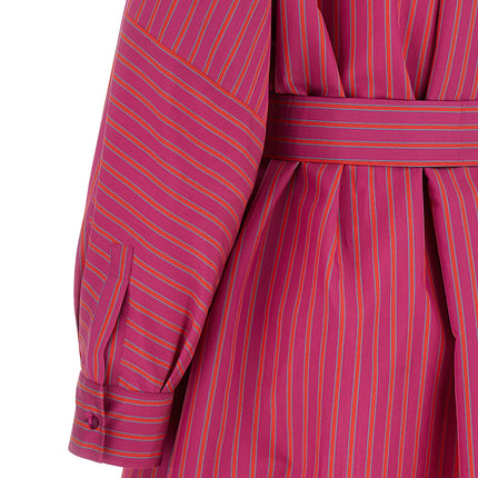 Max Mara Purple Cotton Long Dress