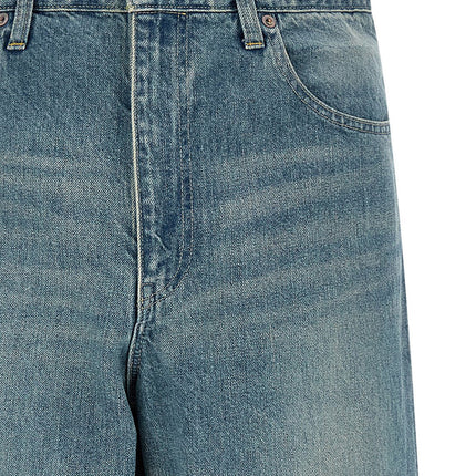 SSSTEIN Blue Cotton Jeans Denim