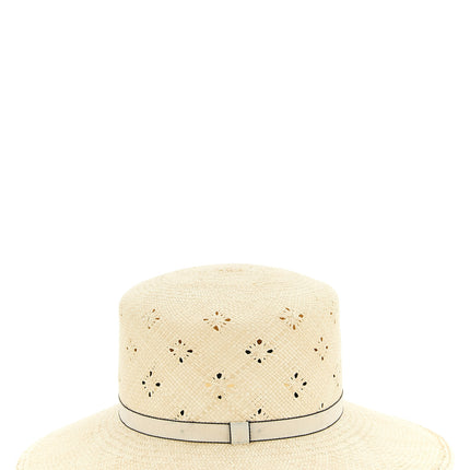 Maison Michel Beige Fabric Sunhat