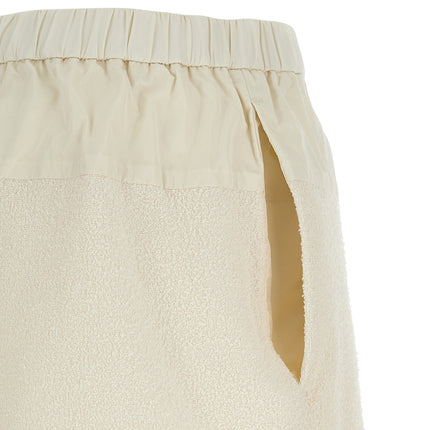 Moncler White Polyester Bermuda Shorts