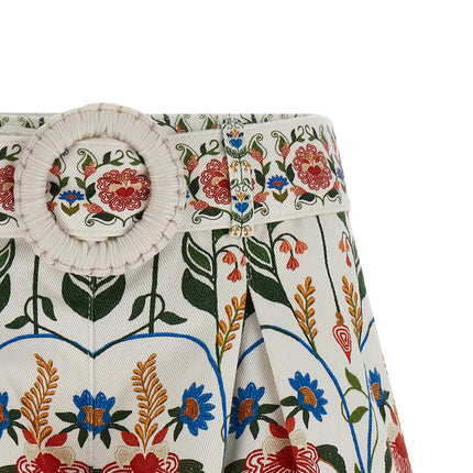 FARM RIO Multicolor Cotton Bermuda Shorts