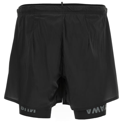 SATISFY Black Nylon Bermuda Shorts