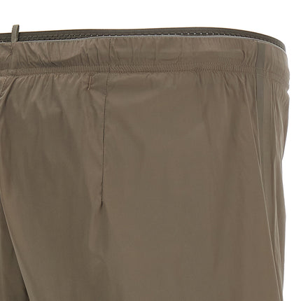SATISFY Brown Nylon Bermuda Shorts