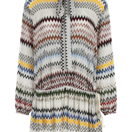 Missoni White Viscose Short Dress