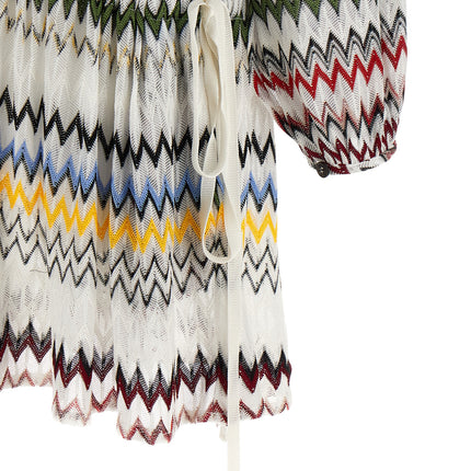 Missoni White Viscose Short Dress