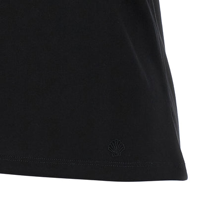 Loulou De Saison Black Cotton Sleeveles T-Shirt