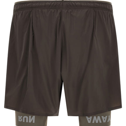 SATISFY Gray Nylon Bermuda Shorts