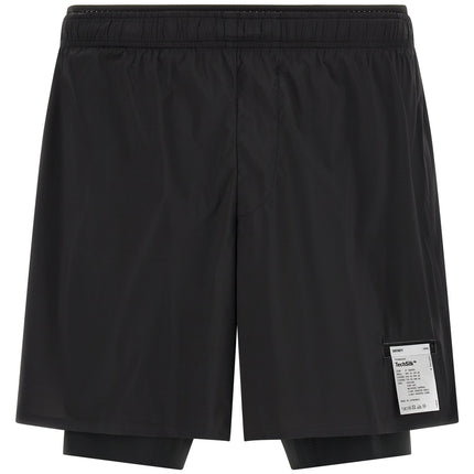 SATISFY Black Nylon Bermuda Shorts