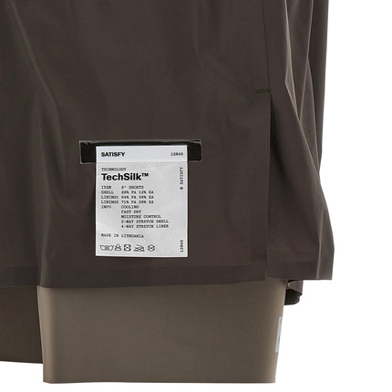 SATISFY Gray Nylon Bermuda Shorts