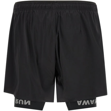 SATISFY Black Nylon Bermuda Shorts