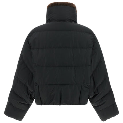 Brunello Cucinelli Black Cotton Full-Length Jacket