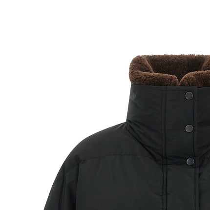 Brunello Cucinelli Black Cotton Full-Length Jacket
