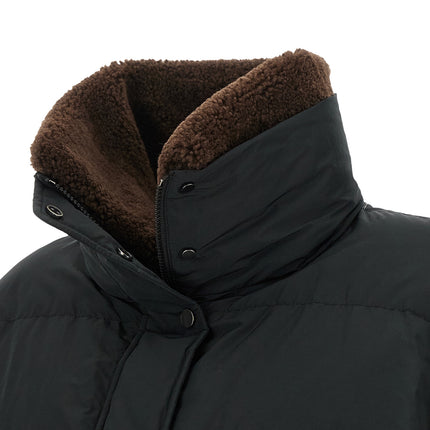 Brunello Cucinelli Black Cotton Full-Length Jacket