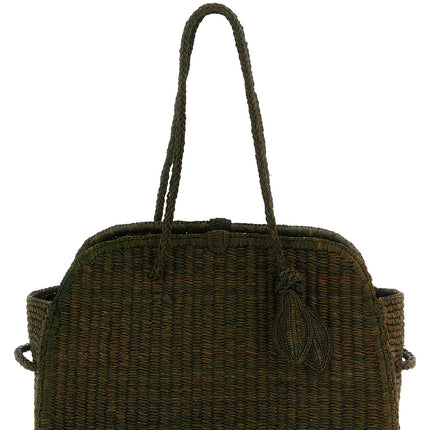 Jacquemus Bicolor Raffia Tote Bag