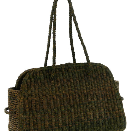 Jacquemus Bicolor Raffia Tote Bag